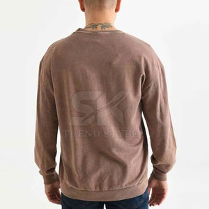 Sudadera de Secado Rápido y Transpirable con Lavado Ácido, Impresión de Logotipo Personalizada, Sudadera de Alta Calidad para Hombre con Lavado Ácido - Product Image 2