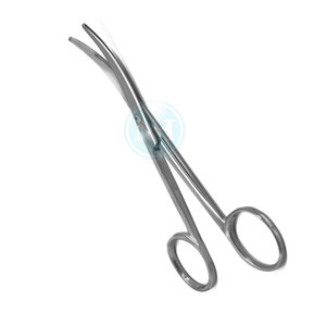 Tijeras de enucleación para instrumentos quirúrgicos, curvatura media y fuerte, puntas romas, fabricadas en Pakistán - Product Image 6