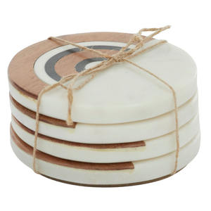 Posavasos de resina epoxi y madera, espacios en blanco de sublimación, diseño y forma de logotipo personalizado, posavasos de madera, posavasos de corcho - Product Image 4