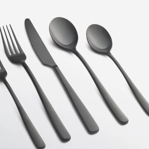 Ensemble de couverts en acier inoxydable durable de 20 pièces pour 4 personnes, vaisselle de table haut de gamme, fourchettes, cuillères, couteaux à prix avantageux - Product Image 1