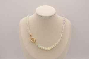 Collier personnalisable en résine marron sucre style bohème avec maillons épais, modèle Angel Jewelry pour mariages et anniversaires - Product Image 3