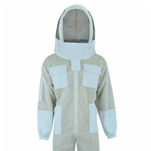 White Beekeeper Protective <b>Suit</b> with Veil Casual Wear Four Seasons Model SL-BKS-107 - Product Image 4