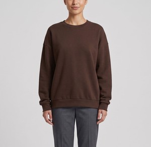 Sudadera Personalizada 2026 para Mujer, Cuello Redondo, Estampada, Oversize, Color Sólido, Tejido de Algodón, para Invierno, Manga Regular - Product Image 1