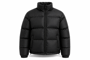 Custom Men's Puffer Jacket <b>Winter</b> Warm <b>Quilted</b> Polyester Jacket Lightweight Water-Resistant Zip-Up Bubble Jacket OEM Streetwear - Product Image 4