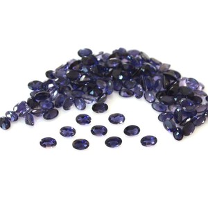 Iolita azul natural de 3x5 mm, corte ovalado, piedra preciosa suelta, cuentas de iolita facetadas y calibradas para la fabricación de joyería, precio al por mayor, lote a granel. - Product Image 2