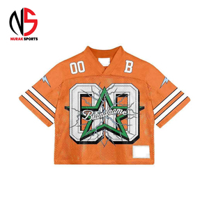 ผู้ผลิตเสื้อฟุตบอลวินเทจ NURAK แบบสั่งทำพิเศษ ฝรั่งเศส เสื้อถักตาข่ายคอวีทรงโอเวอร์ไซส์ เสื้อฟุตบอลตาข่ายทรงบ็อกซี่สำหรับผู้ชาย ปี 2026 - Product Image 3