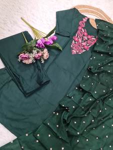 Conjunto de Kurta para Mujer con Bordado y Lentejuelas, Tela de Alta Calidad para Fiesta - Product Image 6