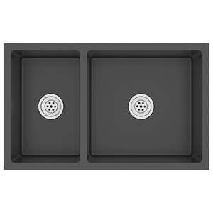 Évier de cuisine en acier inoxydable noir - Product Image 3