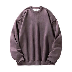 เสื้อสเวตเชิ้ตคอกลมทรงหลวมสำหรับผู้ชาย OEM เหมาะสำหรับใส่ลำลอง ออกกำลังกาย ระบายอากาศได้ดี ผลิตจากผ้าฝ้าย สวมใส่สบายๆ ในมหาวิทยาลัย หรือใส่ที่บ้าน สไตล์คลาสสิก - Product Image 4