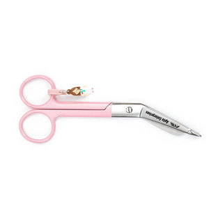 Tijeras para Vendajes de Acero Inoxidable Desechables Personalizadas de Color Rosa OEM, Instrumentos Quirúrgicos Manuales de Un Solo Uso, Certificación CE - Product Image 4