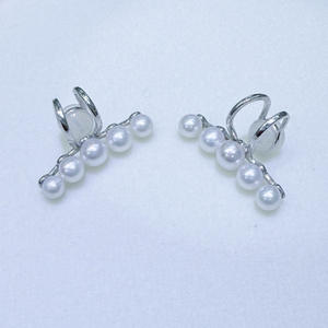 Boucles d'oreilles à clip en perles d'eau douce de luxe Zhuji 4-5 mm, aurora impeccable, argent pur, os d'oreille, pas facile pour les femmes - Product Image 3