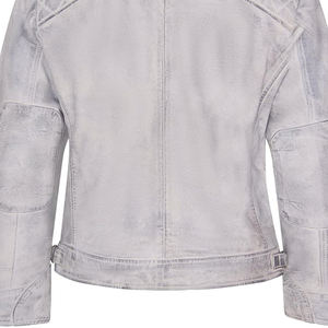 Chaqueta de Cuero Cómoda de Última Moda, Chaqueta de Cuero de Alta Calidad con Cuello Alto de Piel de Oveja para Hombre, Chaqueta de Motero con Manga Larga - Product Image 5