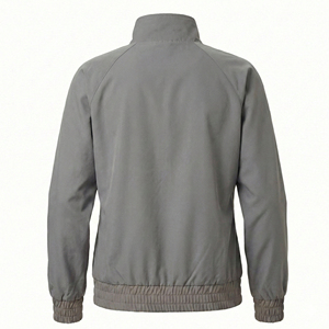 Veste médicale personnalisée pour femme à prix de gros, avec fermeture éclair athlétique, col montant et évacuation de l'humidité, idéale pour les infirmières - Product Image 3