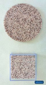 MMArt Mélange Jaune et Noir de Copeaux de Pierre Naturelle, Design Traditionnel, Durable, Léger, Respirant, Écologique, Non Toxique - Product Image 2