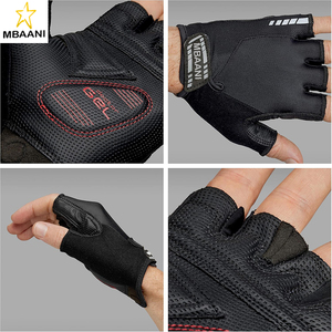 Gants de cyclisme d'été ProGel 4mm DoctorGel rembourrés à doigts courts, confortables et amortis, sans doigts - Product Image 3