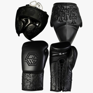 Guantes de Boxeo de Cuero Vacuno Rojo, Protector de Cabeza y Protector Inguinal, Juego de 16 Oz, Equipo de Entrenamiento Protector de Alta Calidad con Marca Personalizada - Product Image 3