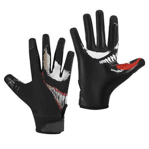Gants de Football Américain de Qualité Supérieure pour Récepteurs, Paume en Latex Antidérapante, Cuir, Écran Tactile, Imperméables, Logo Personnalisé, Unisexe - Product Image 5