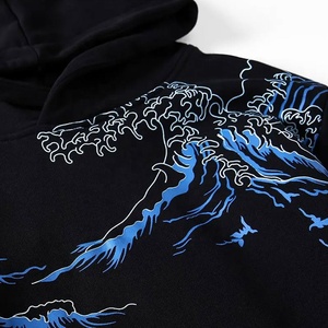 Sudaderas con capucha ligeras de algodón 100% para hombre, cómodas, de talla grande, impresión Digital personalizada, personalización OEM para invierno, teñido liso - Product Image 5