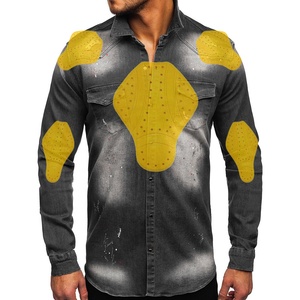 Blouson de moto en jean respirant unisexe personnalisé – Grande taille, design tendance et ample - Product Image 5