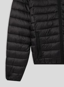 Vestes et blousons matelassés noirs de haute qualité pour hommes, style streetwear, sur mesure, avec fermeture éclair et col montant. - Product Image 2