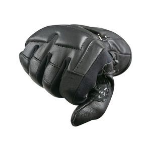 Gants de moto en cuir personnalisés de haute qualité, compatibles écran tactile, design à doigts entiers, imperméables, pour usage sportif, unisexe, fermeture à cordon. - Product Image 2