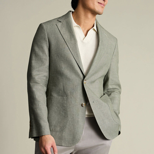 Blazer Homme Léger en Coton Respirant à Simple Boutonnage – Services OEM/ODM Disponibles – Vente Chaude - Product Image 1