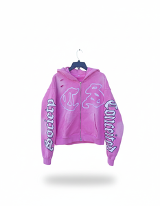 High Quality 100% Cotton Winter Zipper Hoodie custom embriodry logo with vintage washed hoodie for men - Product Image 2