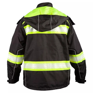 Chaqueta de Seguridad Reflectante Personalizada al por Mayor para Hombre, Ropa de Trabajo Impermeable de Alta Calidad con Capucha y Cuello Personalizados - Product Image 4