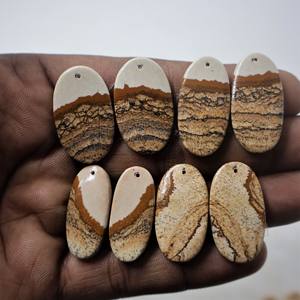 Image naturelle Jaspe Pierre précieuse Image Jaspe Cabochons Fait à la main Mélange forme et taille Image jaspe Pierres précieuses Lot Fabrication de bijoux - Product Image 1