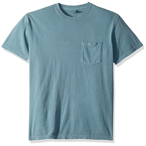 Camiseta de Moda 2024 con Bolsillo, Cuello Redondo, para Hombre, 100% Algodón, Transpirable, de Secado Rápido, Elegante - Product Image 1