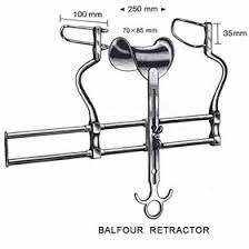Retractor Abdominal Quirúrgico Manual Balfour SR-200-blade, Acero, Barra Deslizante de 10 pulgadas (18 cm) de Apertura, 2.5 pulgadas de Profundidad (63 mm), CE - Product Image 4
