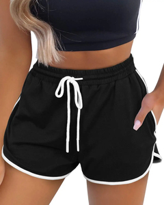Shorts de sport pour femmes, style tendance, pour la course à pied, la gym, le yoga, amples, respirants, couleur unie, en coton personnalisé - Product Image 3