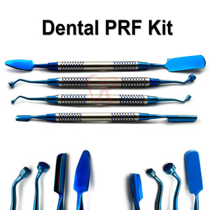Kit de Instrumentos Quirúrgicos Dentales Ergonómicos de Acero Inoxidable Moleteado para Cirugía de Implantes PRF, Endodoncia y Condensador Óseo Eléctrico - Product Image 2