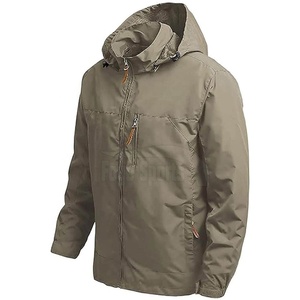 Veste Softshell Décontractée Homme 2024 avec Col Montant et Capuche, Style Streetwear Couleur Unie, Tissu Fin pour l'Hiver - Product Image 3