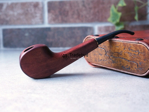 Pipa de Tabaco de Madera de Lujo Hecha a Mano, Madera Natural, Técnica de Lacado Ecológica Moderna, Herramienta para Fumar, Pieza de Colección - Product Image 2