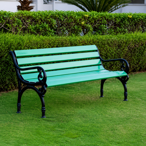 Banco de Parque Ergonómico de Fibra de Vidrio FRP, Asientos Exteriores Duraderos de Diseño Universal para Campus Escolares, Parques y Centros de Salud - Product Image 1