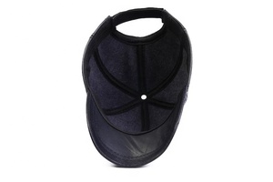 Handcrafted Soft Leather <b>Caps</b> Stylish Clubwear Customized Made New Trendy High Quality <b>Flat</b> <b>Cap</b> Sporty Adjustable Breathable - Product Image 3