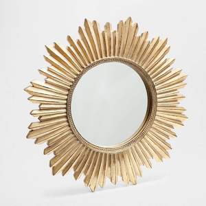 Miroir mural décoratif en fer forgé de marque privée, design d'inspiration vintage pour salon, chambre, couloir, décoration intérieure - Product Image 3