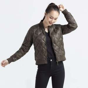 <b>Women</b> Quilted Bomber <b>Jacket</b> Lightweight Puffer Zipper Outerwear Slim Fit Warm <b>Packable</b> Winter Coat For Ladies - Product Image 4