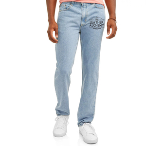 Jeans droits pour hommes de haute qualité en gros, respirants, écologiques, décontractés, avec logo personnalisé, fabriqués au Pakistan - Product Image 1