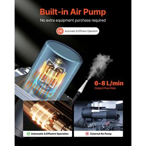 Détecteur de fuite de fumée automobile 12V DC, testeur de diagnostic EVAP sous vide avec pompe à air intégrée et pression réglable - Product Image 5