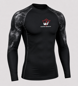 Camiseta de Compresión de Manga Larga Personalizada para Hombre, Secado Rápido, Ropa Deportiva para Gimnasio y Entrenamiento, Diseño de Manga Negra y Gris - Product Image 3
