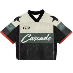 BRAND NAME <b>Men's</b> V-Neck Football Jersey Short Sleeve Sublimation Print Breathable Mesh Sporty Design 00 Number with Bird Pattern - Product Image 4