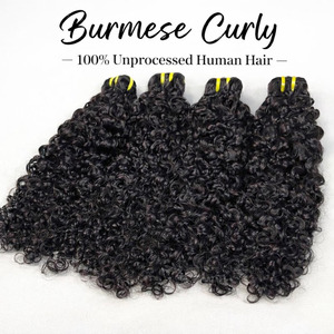 Lot de Cheveux Bouclés Birmans en Gros, Cheveux Humains Vietnamiens Alignés dans le Sens de la Cuticule, Direct Usine - Product Image 2