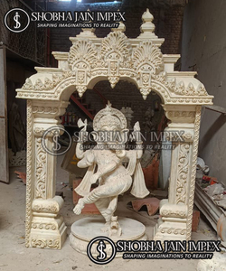 Beautiful <b>Pink</b> and Golden Ganesha ji with <b>Frame</b> for Decor Shobha Jain Impex Indian Ganesha Statues From Delhi - Product Image 6