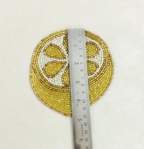 Handmade <b>Bee</b> Beaded Stone Coaster Round Drink Mat for Home Hotel Table Decor - Product Image 1