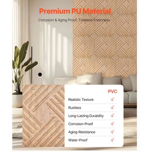 Set di 12 Pannelli 3D WPC 19.7x19.7, Piastrelle Moderne Minimaliste, Copertura 32 Piedi Quadrati, Pannelli Decorativi per Interni - Product Image 4