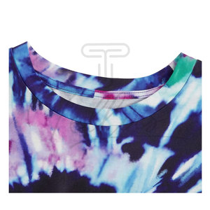T-shirt personnalisé tie-dye tendance et le plus vendu, en coton et fibre de bambou, respirant et à séchage rapide, à manches courtes pour hommes - Product Image 5
