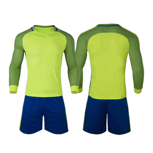 Ensemble de maillot de football à manches longues pour homme Noir avec bordure vert néon Ajusté Évacuation de l'humidité Respirant Séchage rapide Vêtements toutes saisons - Product Image 6