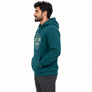 Sudadera con Capucha de Alta Calidad con Estampado Puff, Logotipo Personalizado, 500 GSM, 100% Algodón, Felpa Gruesa, Talla Grande, para Hombre - Product Image 3